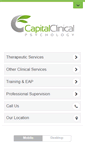 Mobile Screenshot of capitalclinicalpsychology.com
